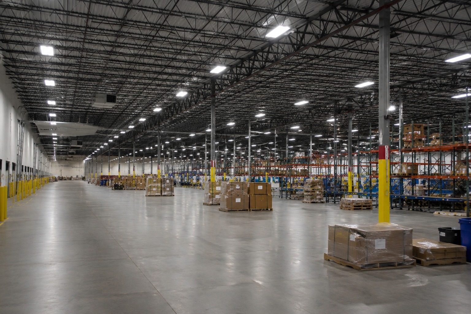 Large industrial warehouse